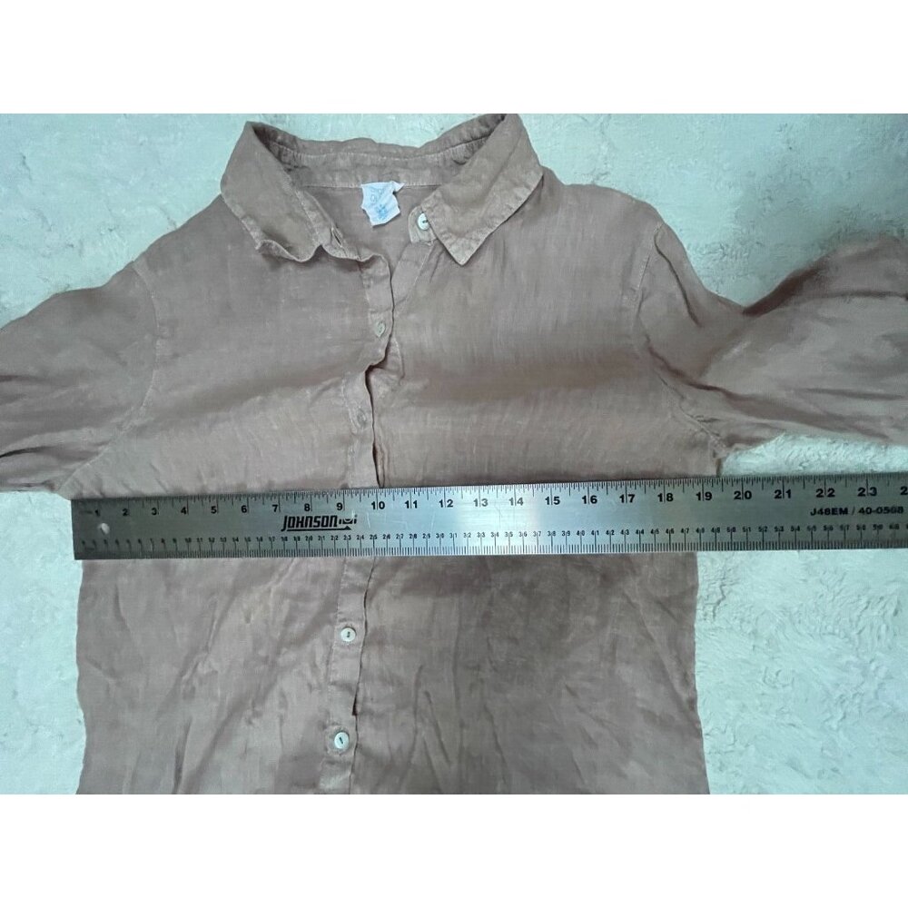 Sigrid Olsen Womens Medium Button-Back Linen Shir… - image 5